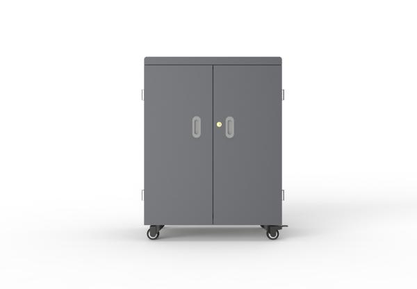 ABS Engineering Plastic Tablet Charging Cabinet 54 Ports Charging Cart
