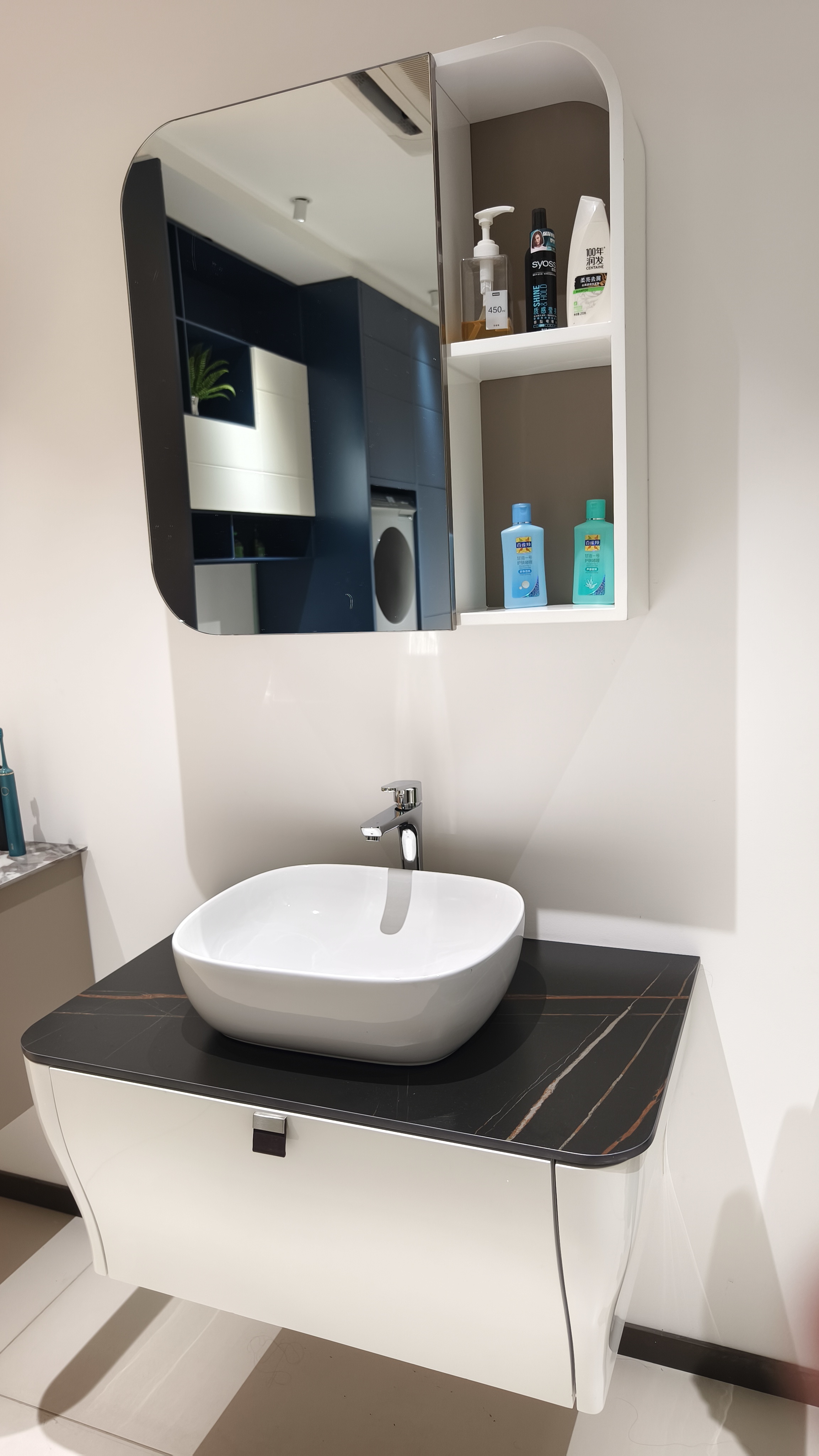 Stainless Steel Bathroom Vanity Waterproof Rustproof Mold Free For Home