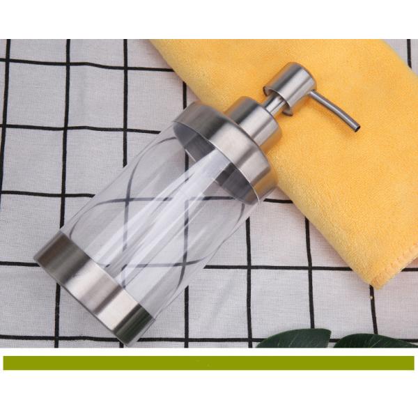 350ml stainless steel and glass liquid soap dispensers Kitchen Sink and Bathroom Soap Dispenser