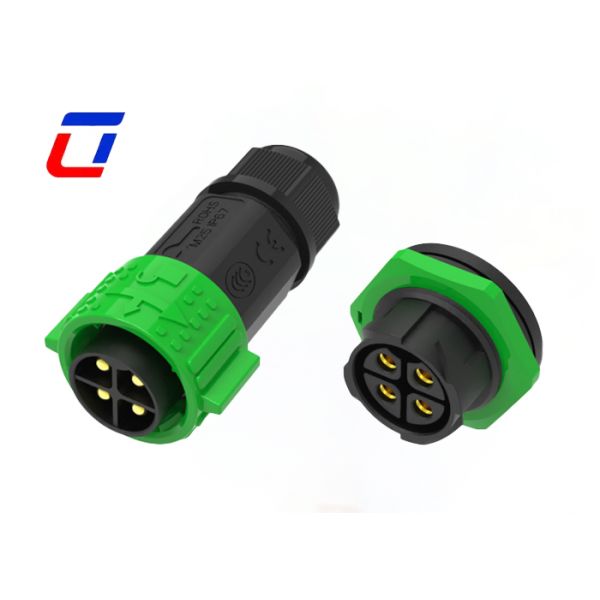M25 600V 50A Waterproof DC Power Connector Plastic Male Female Connectors 4 Pin