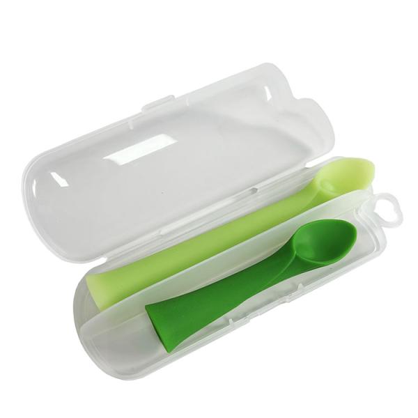 First Stage Silicone Baby Spoon Food Grade BPA Free Infant Feeding Utensils