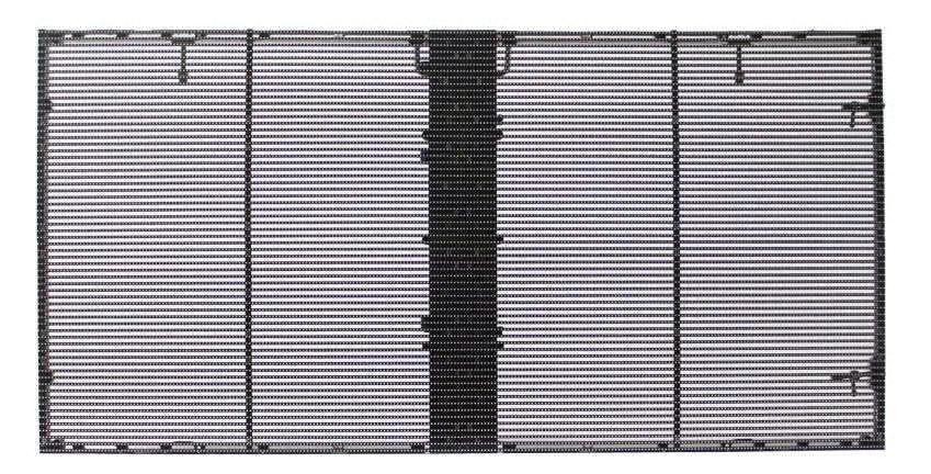 P3.91 Led Window Display Screen AC85V Transparent LED Video Wall Screen RGB
