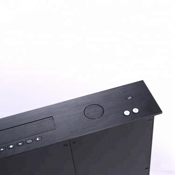 17 Inch LCD Monitor Lift Audio Conference System , Double Screen Motorized Monitor Lift