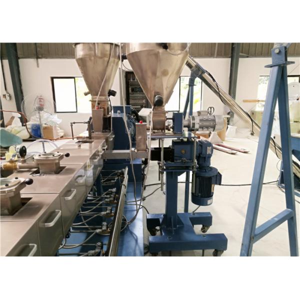 Plastic Twin Screw Extruder Machine For Filler Masterbatch Making CE ISO Approval
