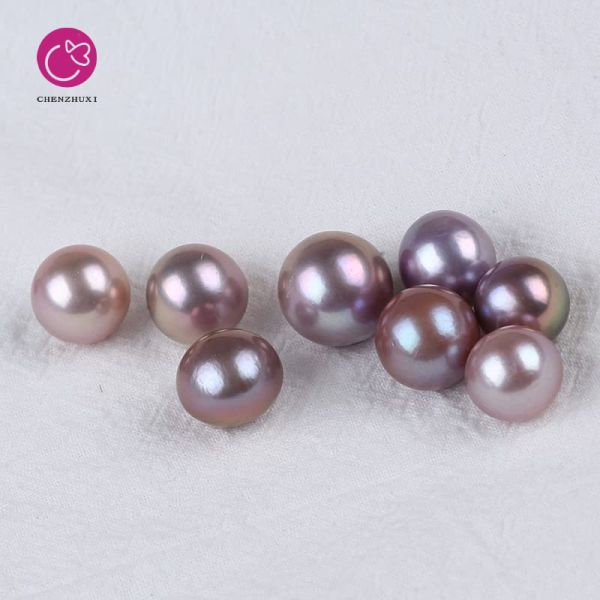 Half Drilled Real Drop Shape Freshwater Pearl High Quality Flawless Rice Shape Natural Loose Pearl