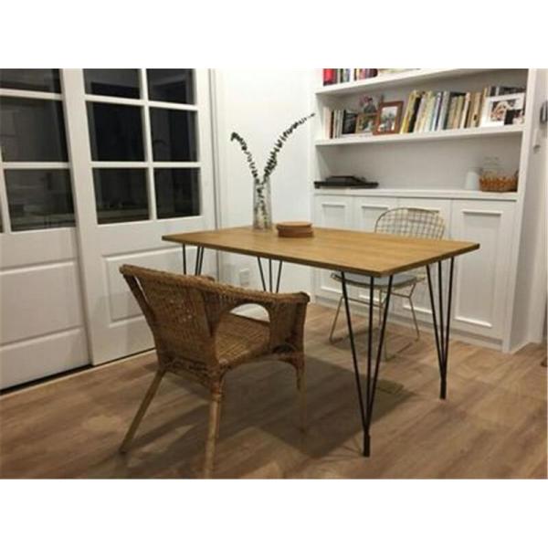 Contemporary Wood Dining Room Table 120×60×75CM With Minimalism Design