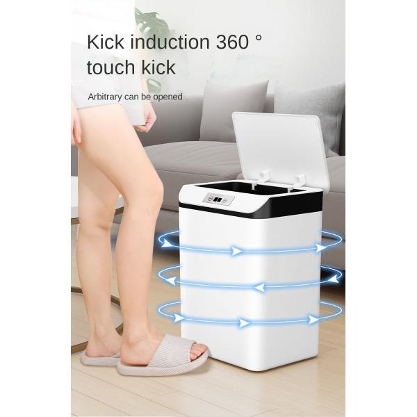 Intelligent Inductive Household Bedroom Living Room Toilet Toilet with Cover Creative Automatic Electric Induction Garbage Can