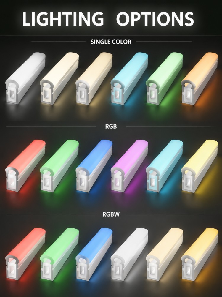 180LED/M High Density Silicone LED Strip 8x17mm Front Emitting For Architectural Facade Lighting