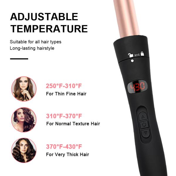 Утюга изменителя Curler волос 6 Lcd подогревателя PTC палочка Ulta автоматического главного завивая