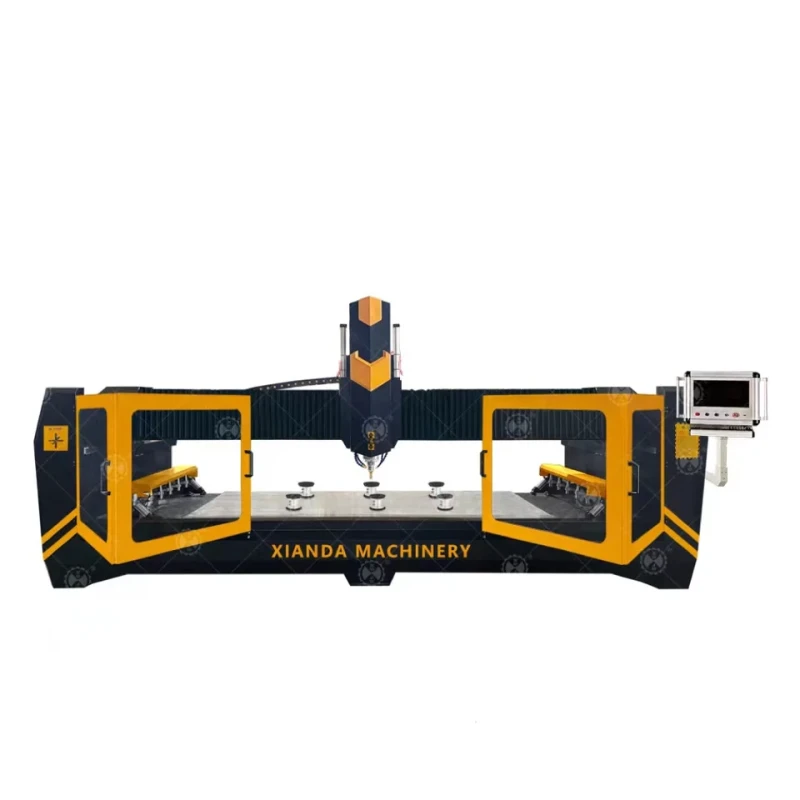 Precision CNC Stone Carving Machine 3 Axis Electric Control System