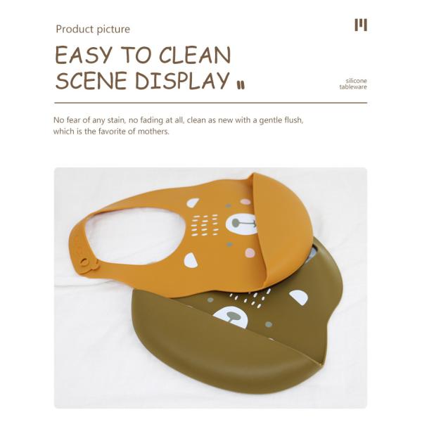 Bibs силикона Newborn младенца милые с материалом Eco уловителя мякиша дружелюбным