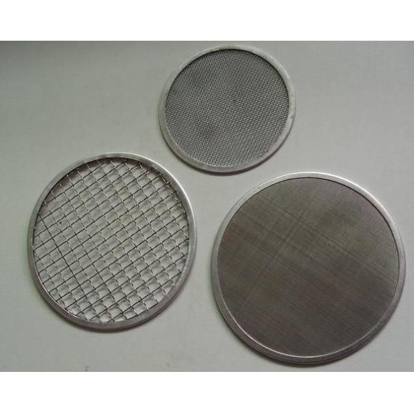 High Strength Stainless Steel Filter Mesh Disc Plain / Twill / Dutch Weave Style
