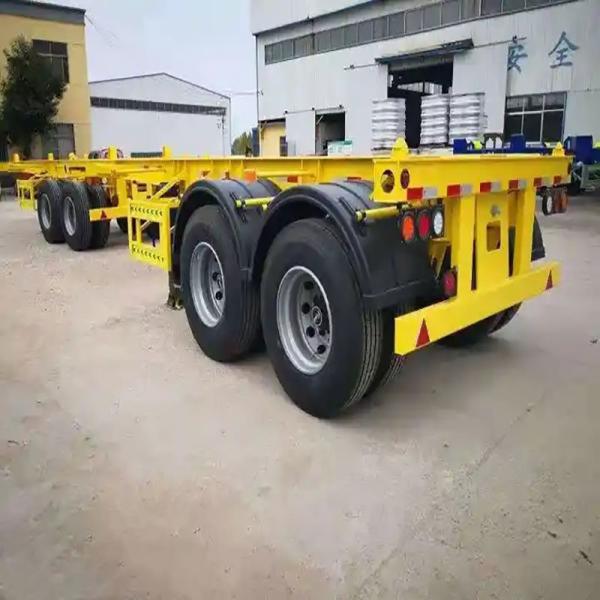 Durable Steel Dump Trailer Container Truck Tipper Tipping Dump Skeleton Semi Trailer