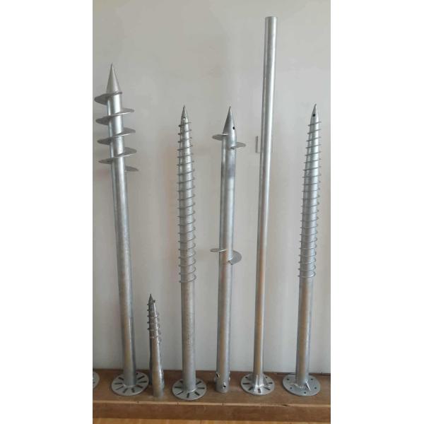 Customised Rolled Steel Helical Ground Anchors For Solar Ground Mounting