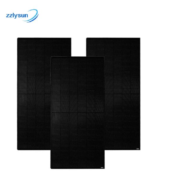 China manufacturer high efficiency solar panel 385W home use all black mono crystalline photovoltaic price solar panel