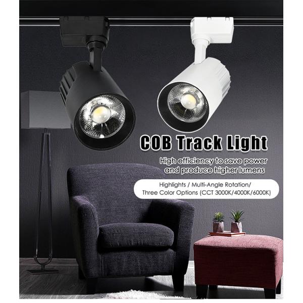 Aluminum Body COB LED Spotlight Commercial Lighting LED Track Spotlight