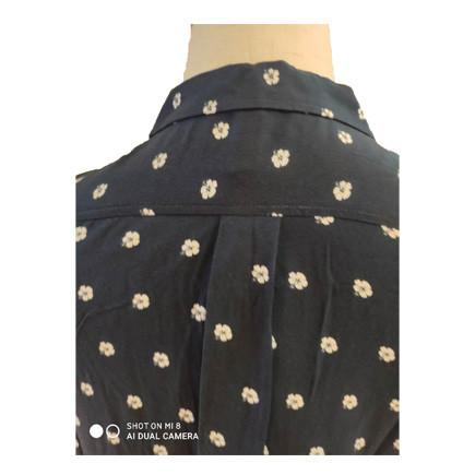 Autumn Female Long Sleeve Floral Blouse And Shirt With Chest Pocket