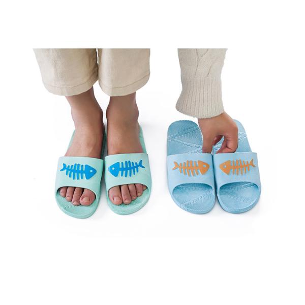 Summer Soft Bathroom Slippers , Hotel Bathroom Slippers Embossed Logo