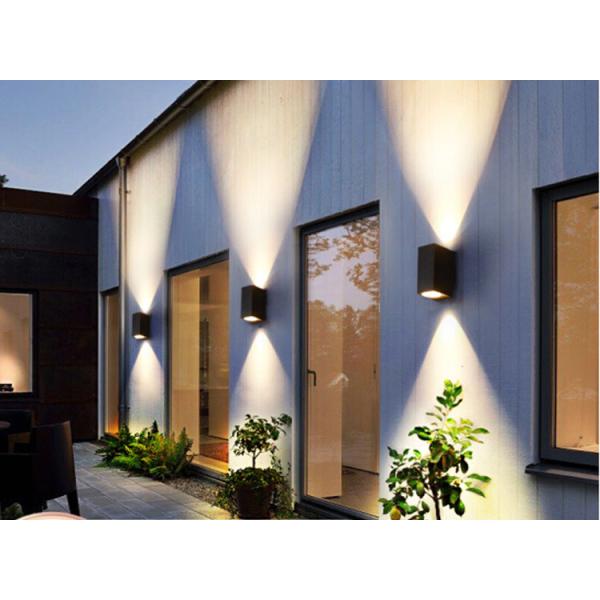 Outdoor Wall Lamp Waterproof Double Beam Up And Down Spot Light Wall Washing Warm Light Courtyard Villa Wall Lights