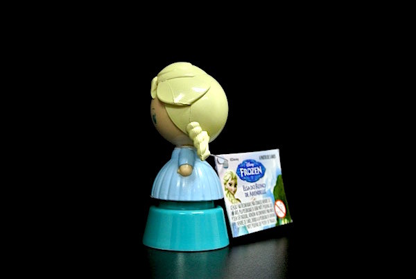 Frozen Princess Plastic Toy Figures With Disney Logo Blue / Pink Color