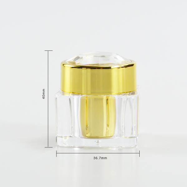 Многоразовое косметическое упаковочное емкость 10 г Золотой Крем для глаз Акриловый Пластиковый бантик