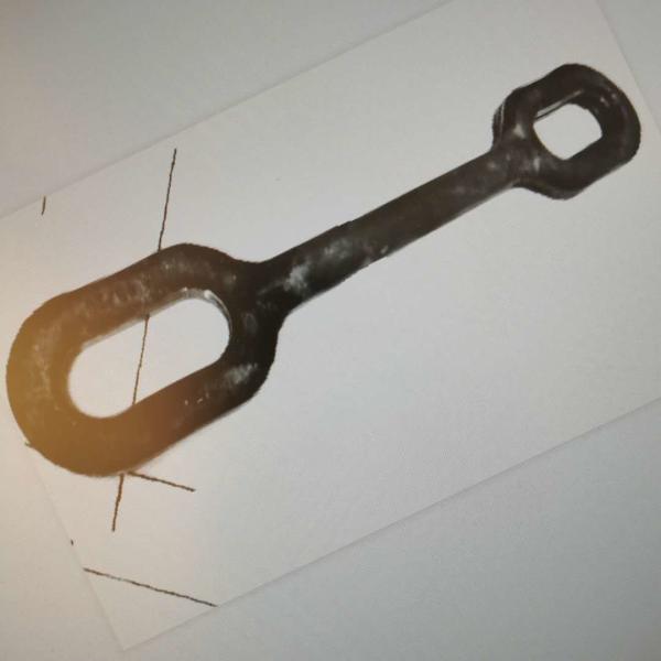 galvanized steel forged thimble eye bolt pole line hardwares