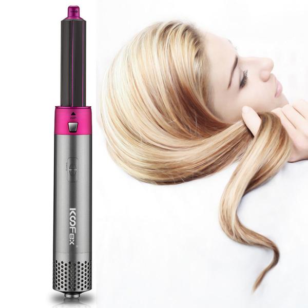 ABS 6 In 1 Detachable Hair Dryer Styler One Step For Straightening Curling Drying Combing