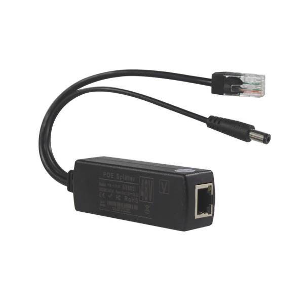 802.3af 12V POE スプリッター、DCジャック、USB-C、100Mbps
