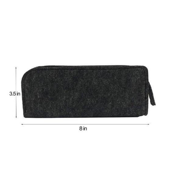 Stationery Felt Pencil Case / Large Zipper Pencil Pouch For School Eco Friendly