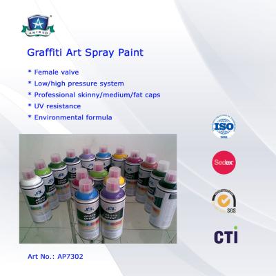 Multi Colors 400ml Art Graffiti Spray Paint For Wall / House Decoration