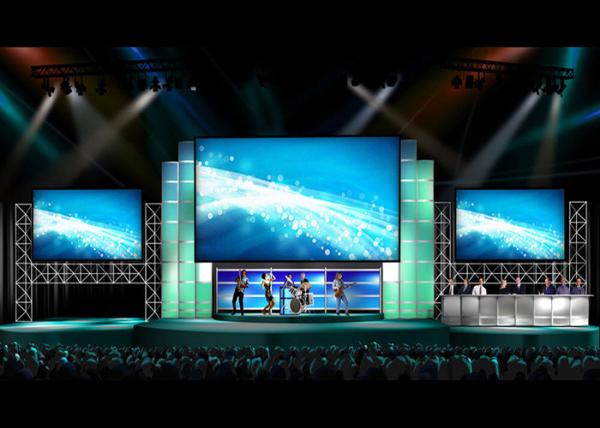 Indoor Rental LED Display Cable-Less Front & Rear Access Cabinet P3.91 Nationstar Screens for Big Stage Events