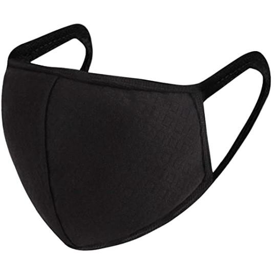 Thick Washable Cotton Face Masks Black Anti Dust Cotton Mouth Face Mask