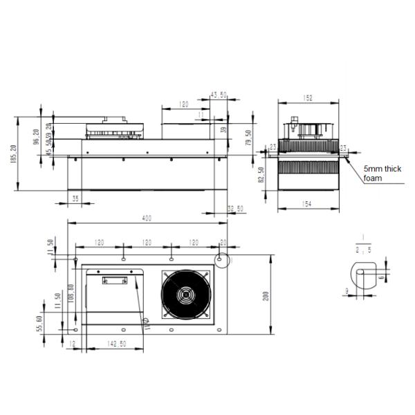 Промышленная термоэлектрическая часть рефрижерации полупроводника кондиционера DC48V 300W