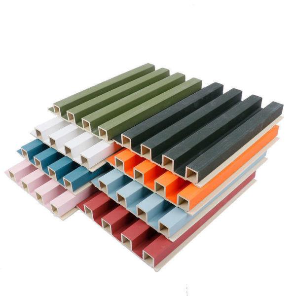 Pvc 3D Fluted Decorative Lambrin Wood Composite Interior Fluted Panels Wpc Wall Panel Clading Fire Protection For Customer Require