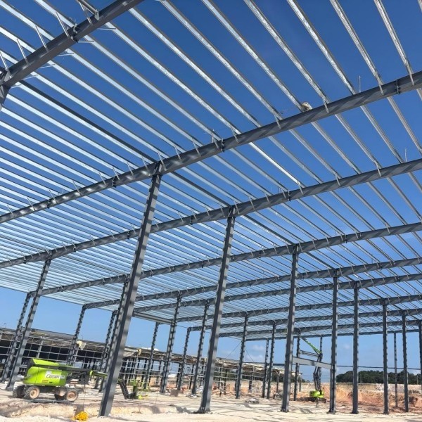 Farmhouse Overpass Bridge Mall Gym Home Office Factory Direct Sale Practical Wide Span Steel Structure Buildings Workshop