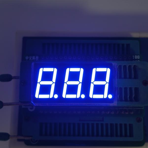 Ultra Brillante Azul 7 Segmento de pantalla LED de 3 dígitos Cátodo común