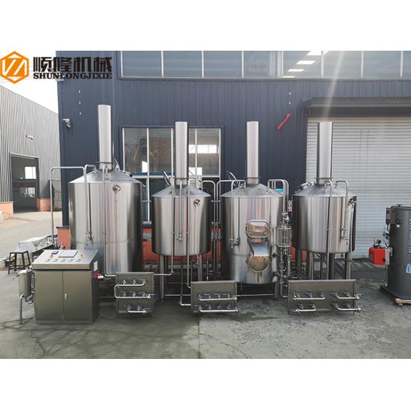 Stainless Steel Brewhouse Equipment , 20HL Steam Heated Beer brewing Equipment