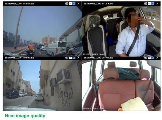Dashcam Front And Rear Monitoring System 2ch 4G Wifi Taxi Solution