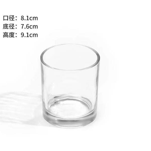 Luxury Empty Clear Amber Grey Glass Candle Jars Glass Jars For Scented Candle (Луксовые пустые прозрачные янтарные серые стеклянные бутылки для свечей)