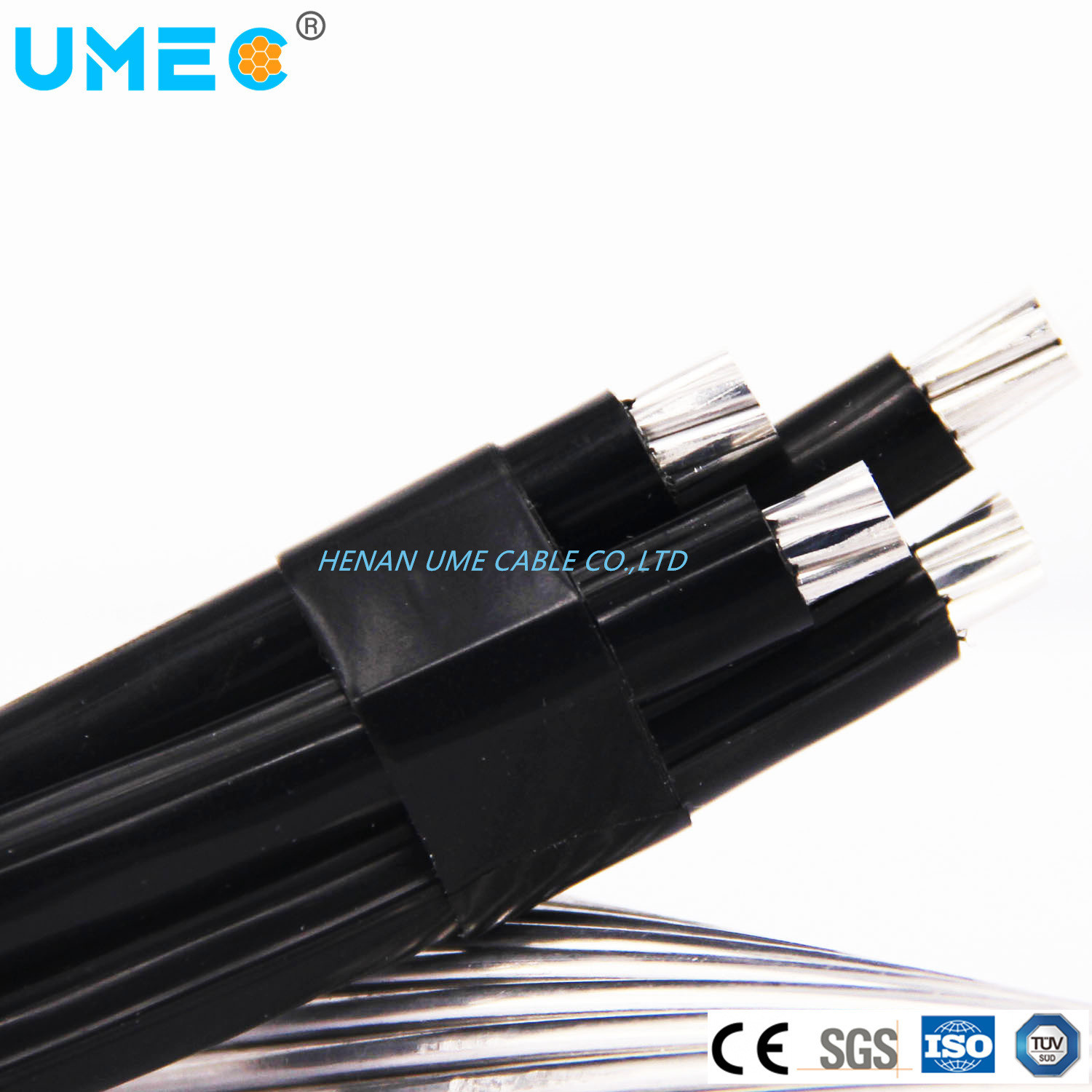 0.6/1kv PVC/XLPE/PE Изолированный воздушный кабель для воздушного электроснабжения