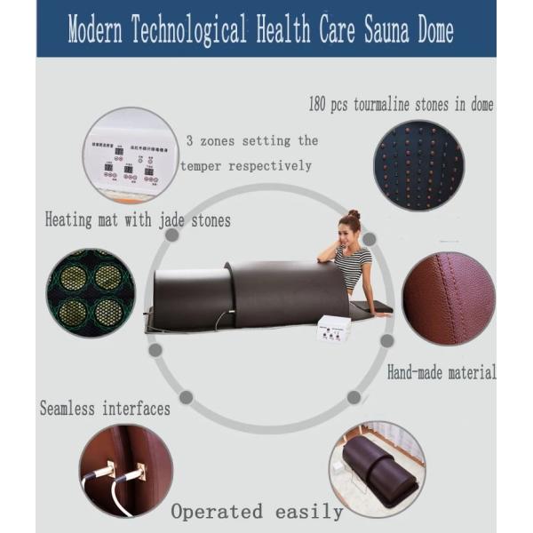 110V-240V Large Far Infrared Sauna Dome 180pcs Germanium Tourmaline Jade Stone