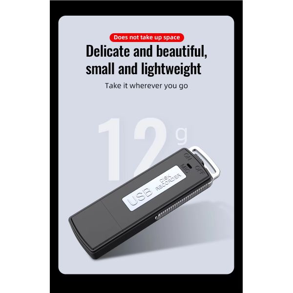 4G 8G 16G 32G Mini USB Digital Voice Recorder Pen Portable Flash Drive U Disk WAV