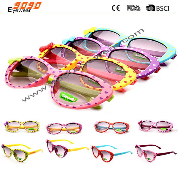 Sunglasses ANTI-UV Goggles Bowknot Kids Simple Girls And Boys Children Glasses