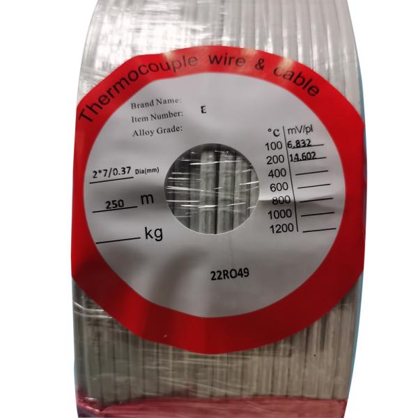 Tipo cabo do fio K da extensão do par termoelétrico do silicone da fibra de vidro da compensação do PVC