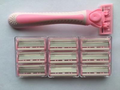 Six Blades Razors Face and Body Hair Removal Razor Pack for Women