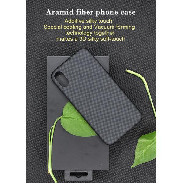 Поцарапайте случай телефона волокна Арамид устойчивого простого стиля реальный на иФоне кс