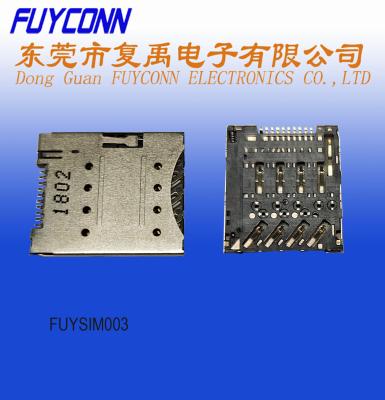 Shell inoxidável H1.28 10 Pin Socket SIM Card Connector
