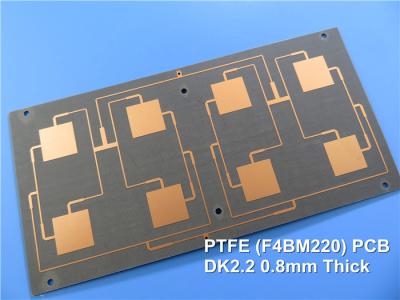 O blogue PTFE do PWB de F4B baseou o material de alta frequência 0.17mm 0.25mm 0.5mm 0.8mm 1.0mm