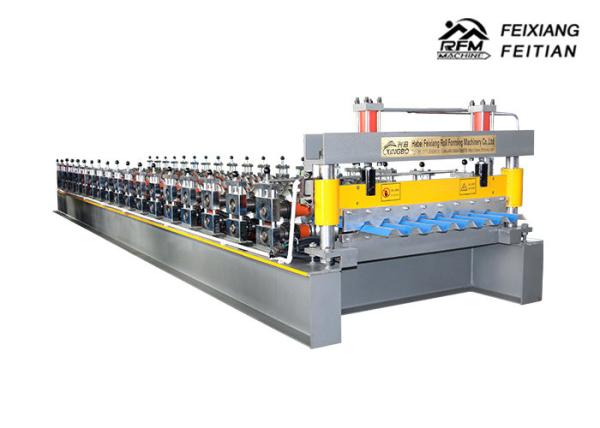 Industrial Wall Panel Roll Forming Machine , Pillar Design Roof Tile Roll Forming Machine