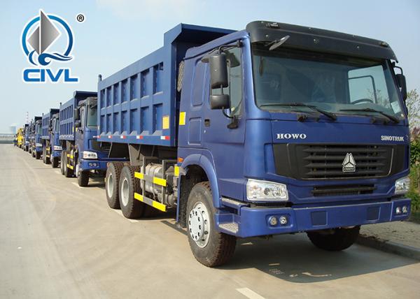 new Howo 6x4 18m3 Heavy Duty Dump Truck Tipper 336hp/371hp , Left Hand Drive Blue Color  Heavy Duty Dumper